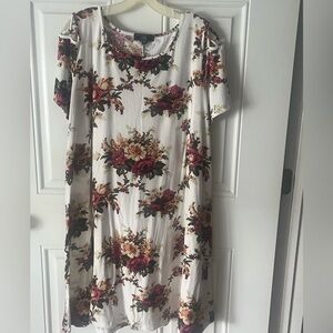 Floral Print Women's Tunic - 3X